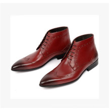 Gradient Win Red Color Men Leather Shoes (NX 443)